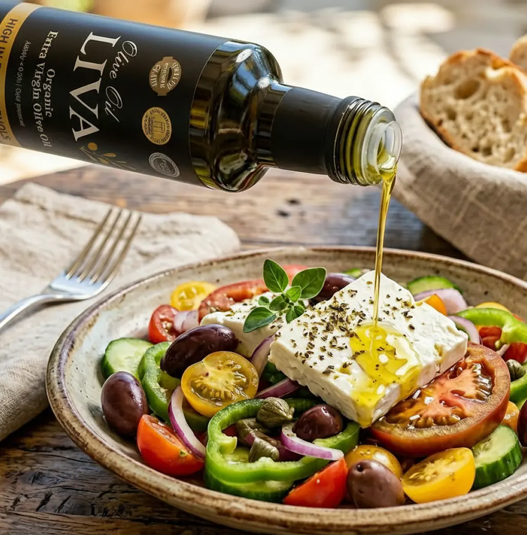 LIVA Groves olive oil bottle